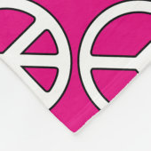 Friedenszeichen Fleecedecke (Ecke)