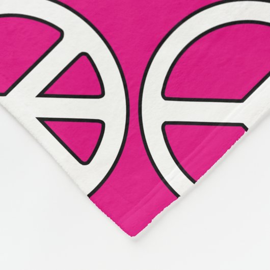 Friedenszeichen Fleecedecke (Ecke)