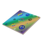 Friedenszeichen Fliese (Seite)