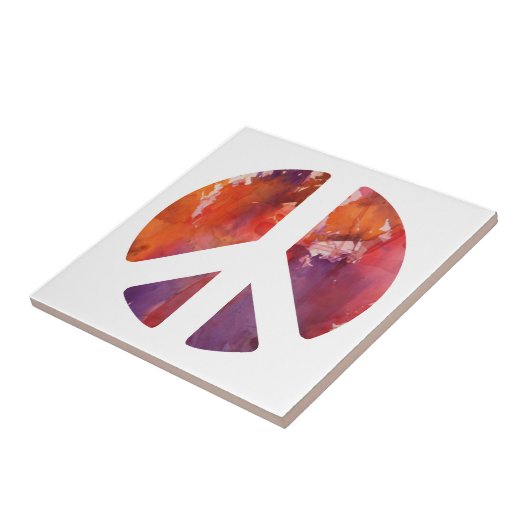 Friedenszeichen Fliese (Seite)