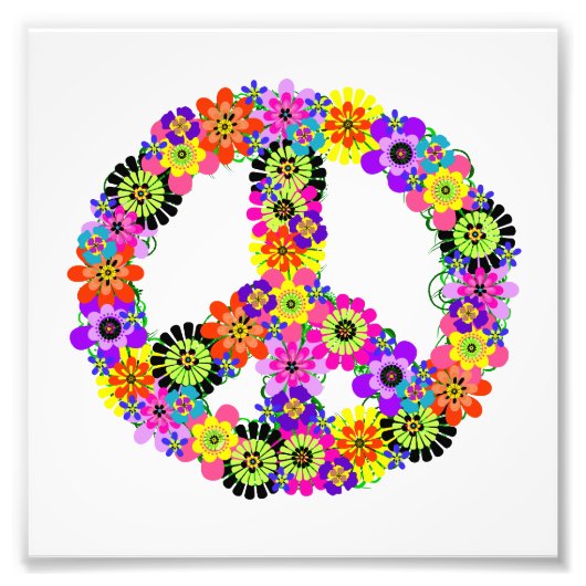 Friedenszeichen Fotodruck (Vorne)
