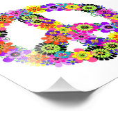 Friedenszeichen Fotodruck (Ecke)