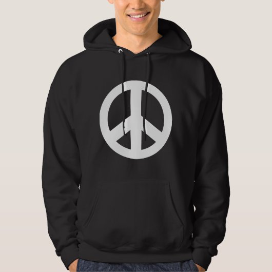Friedenszeichen-Friedenssymbol-Schwarz-T - Shirt (Vorderseite)