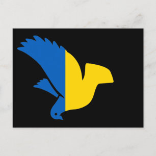 Friedenszeichen für die Ukraine Postkarte