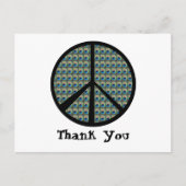 Friedenszeichen für Peacock Postkarte (Vorderseite)