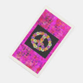Friedenszeichen für Petalen Serviette (Ecke)