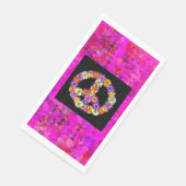 Friedenszeichen für Petalen Serviette (Ecke)