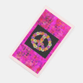 Friedenszeichen für Petalen Serviette (Ecke)