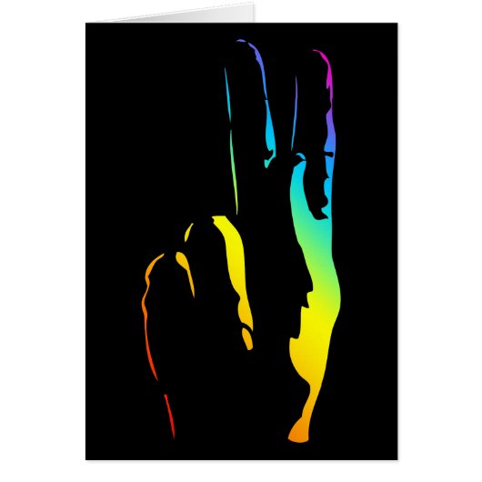 Friedenszeichen für Regenbogen (Vorne)