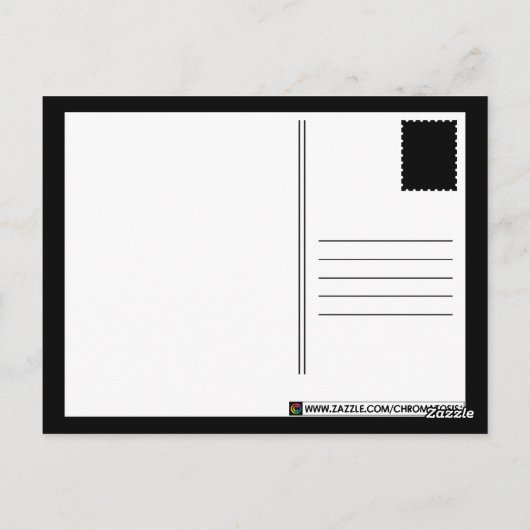 Friedenszeichen für Regenbogen Postkarte (Rückseite)