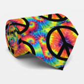 Friedenszeichen-gefärbte Krawatte (Gerollt)