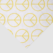 Friedenszeichen Gelb Groovy Farbige Fun Seidenpapier (Detail)