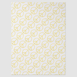 Friedenszeichen Gelb Groovy Farbige Fun Seidenpapier