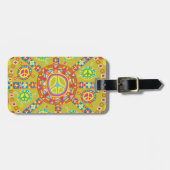 Friedenszeichen Gepäckanhänger (Vorderseite horizontal)