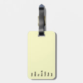 Friedenszeichen Gepäckanhänger (Rückseite vertikal)