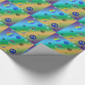 Friedenszeichen Geschenkpapier (Ecke)