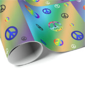 Friedenszeichen Geschenkpapier (Rolleneckpunkt)