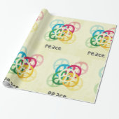 Friedenszeichen Geschenkpapier (Ungerollt)