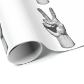 Friedenszeichen Geschenkpapier (Rolleneckpunkt)