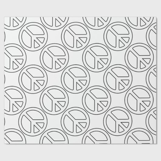 Friedenszeichen Geschenkpapier (Flach)