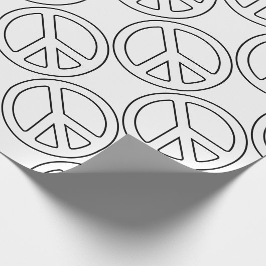Friedenszeichen Geschenkpapier (Ecke)