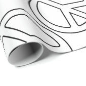Friedenszeichen Geschenkpapier (Rolleneckpunkt)