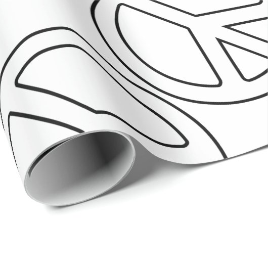 Friedenszeichen Geschenkpapier (Rolleneckpunkt)