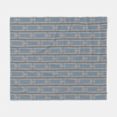 Friedenszeichen gestreift fleecedecke (Vorderseite (Horizontal))