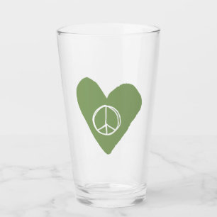 Friedenszeichen Glas