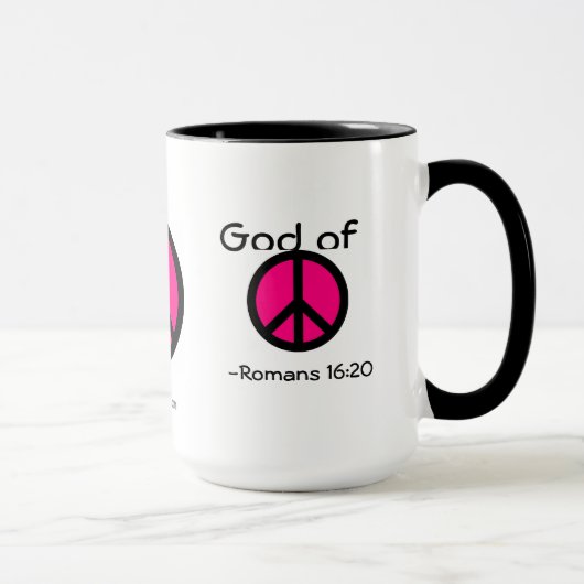 Friedenszeichen gotGod316.com Tasse (Rechts)