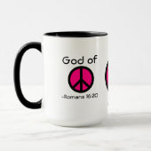 Friedenszeichen gotGod316.com Tasse (Links)