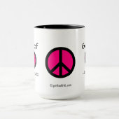 Friedenszeichen gotGod316.com Tasse (Zentrum)