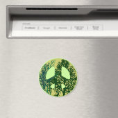 Friedenszeichen Grüne Bäume Magnet (In Situ (Geschirrspüler))