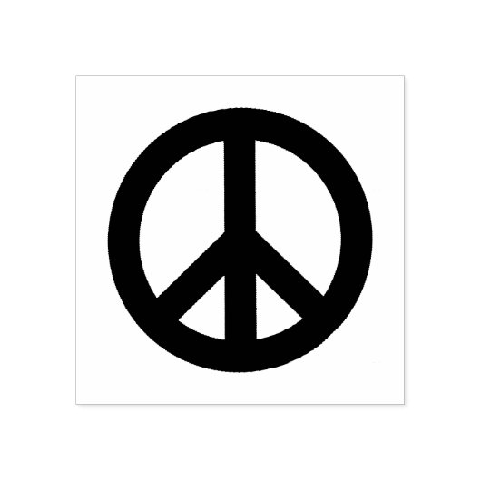 Friedenszeichen Gummistempel (Prägung)