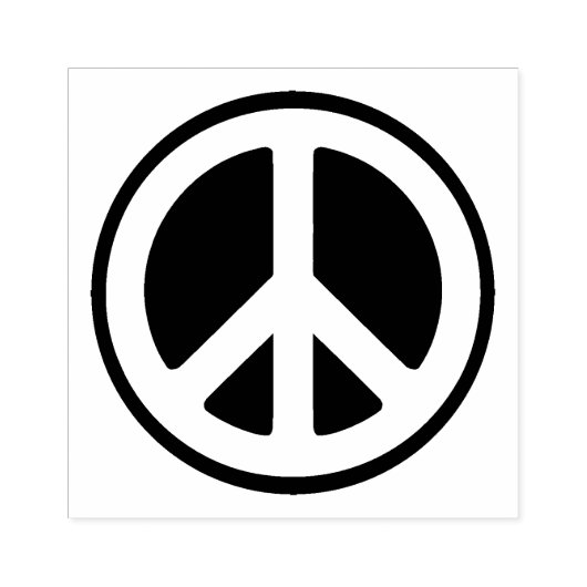 Friedenszeichen Gummistempel (Prägung)