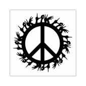 Friedenszeichen Gummistempel (Prägung)