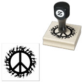 Friedenszeichen Gummistempel (Stempel)