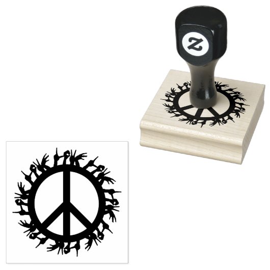 Friedenszeichen Gummistempel (Stempel)