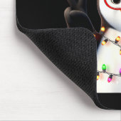 Friedenszeichen Hand Pinguin Weihnachtsmann Weihna Mousepad (Ecke)