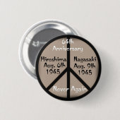 Friedenszeichen Hiroshima-Nagasaki Button (Vorne & Hinten)