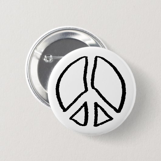 Friedenszeichen-Höhle Button (Vorne & Hinten)