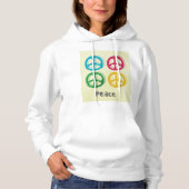 Friedenszeichen Hoodie (Vorderseite)