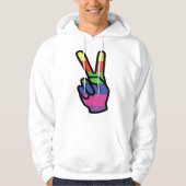 Friedenszeichen Hoodie (Vorderseite)