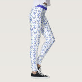 Friedenszeichen in Blau Leggings (Rechts)