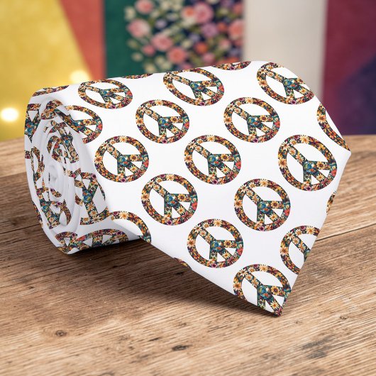 Friedenszeichen individuell anpassbare Krawatte