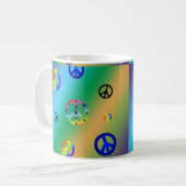 Friedenszeichen Kaffeetasse (Vorderseite Links)