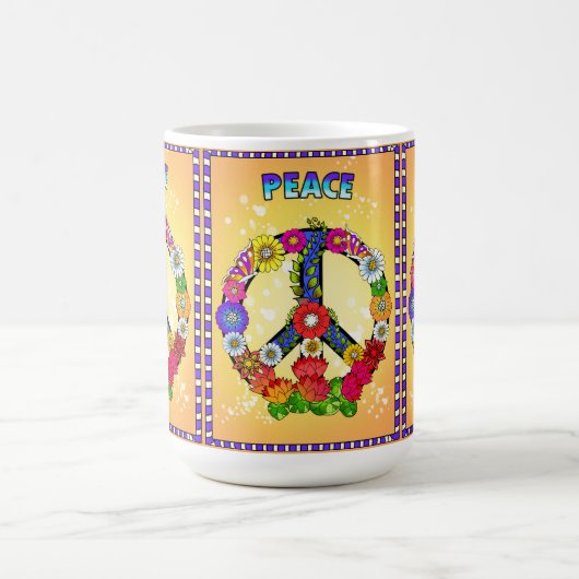 Friedenszeichen Kaffeetasse (Mittel)