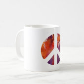 Friedenszeichen Kaffeetasse (Vorderseite Links)