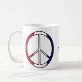 FRIEDENSzeichen Kaffeetasse (Links)