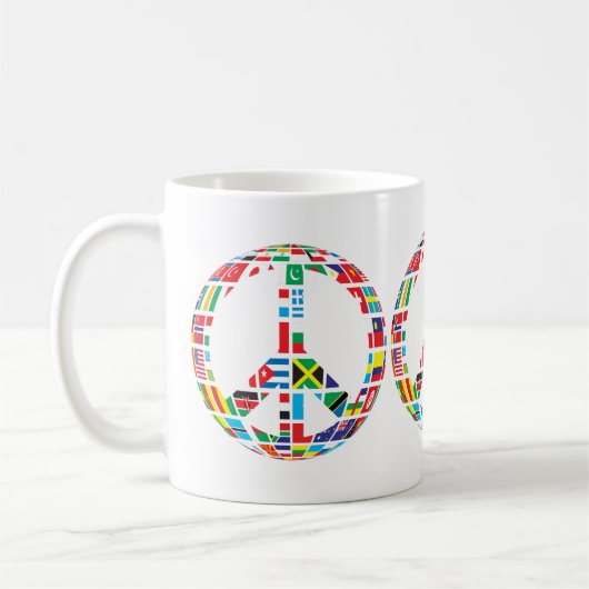Friedenszeichen-Kaffeetasse Kaffeetasse (Links)